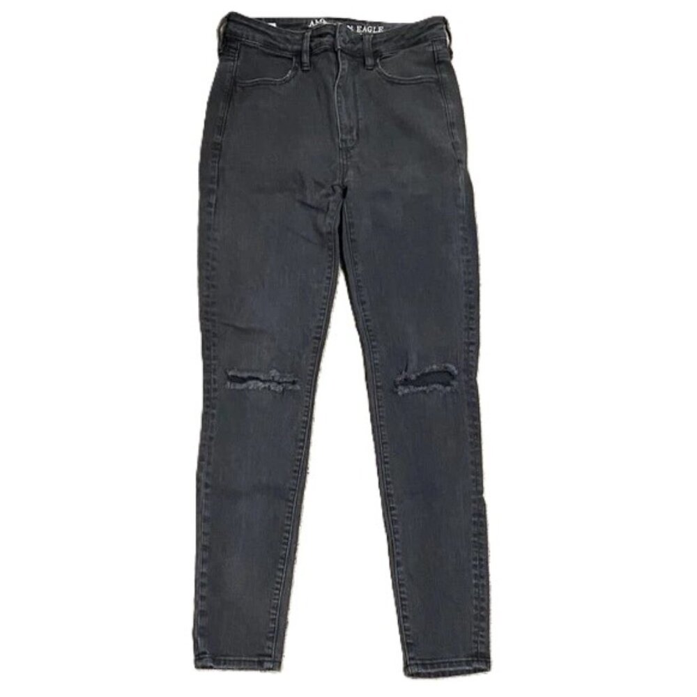 AE Women's Black Super Hi-Rise Jeggings